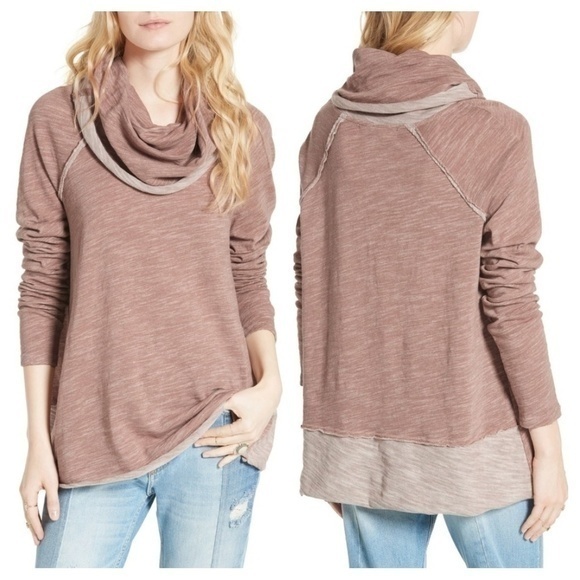Free People Sweaters - Free people cowl‎ neck sweater over sized